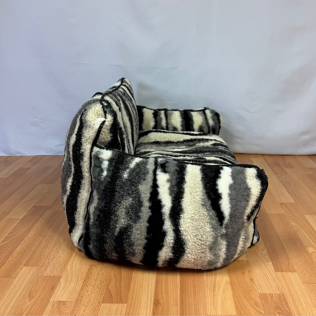 Canapé pour chien et chat zébré gris - Muzo