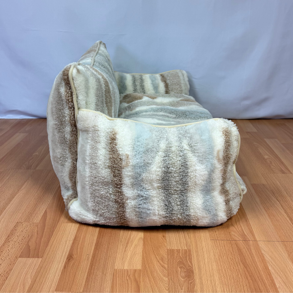 Canapé pour chien et chat zébré beige - Muzo